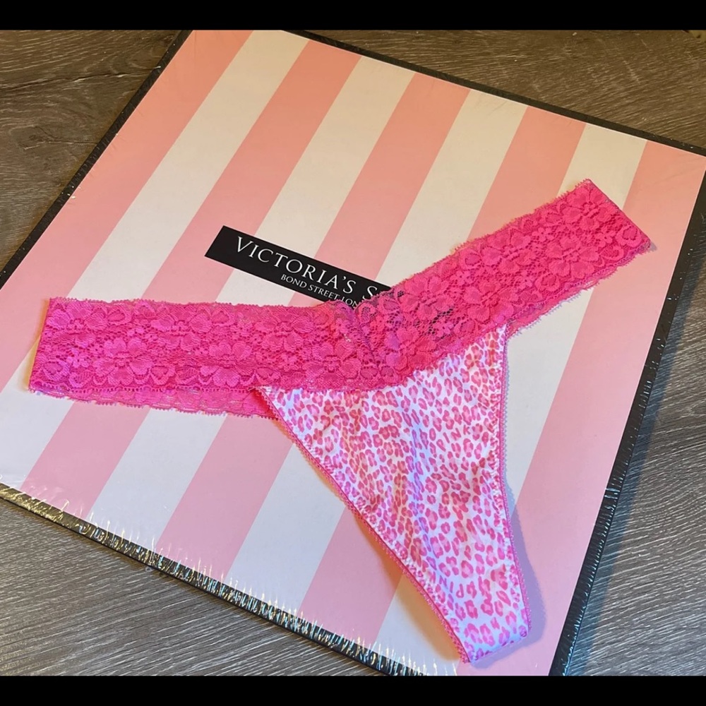Pink Victoria’s Secret thong